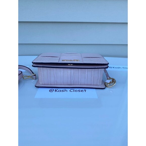 Michael Kors crossbody mercer small convertible clutch purse powder blush - Picture 7 of 12